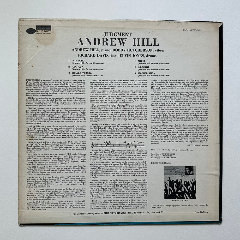 Andrew Hill - Judgment!